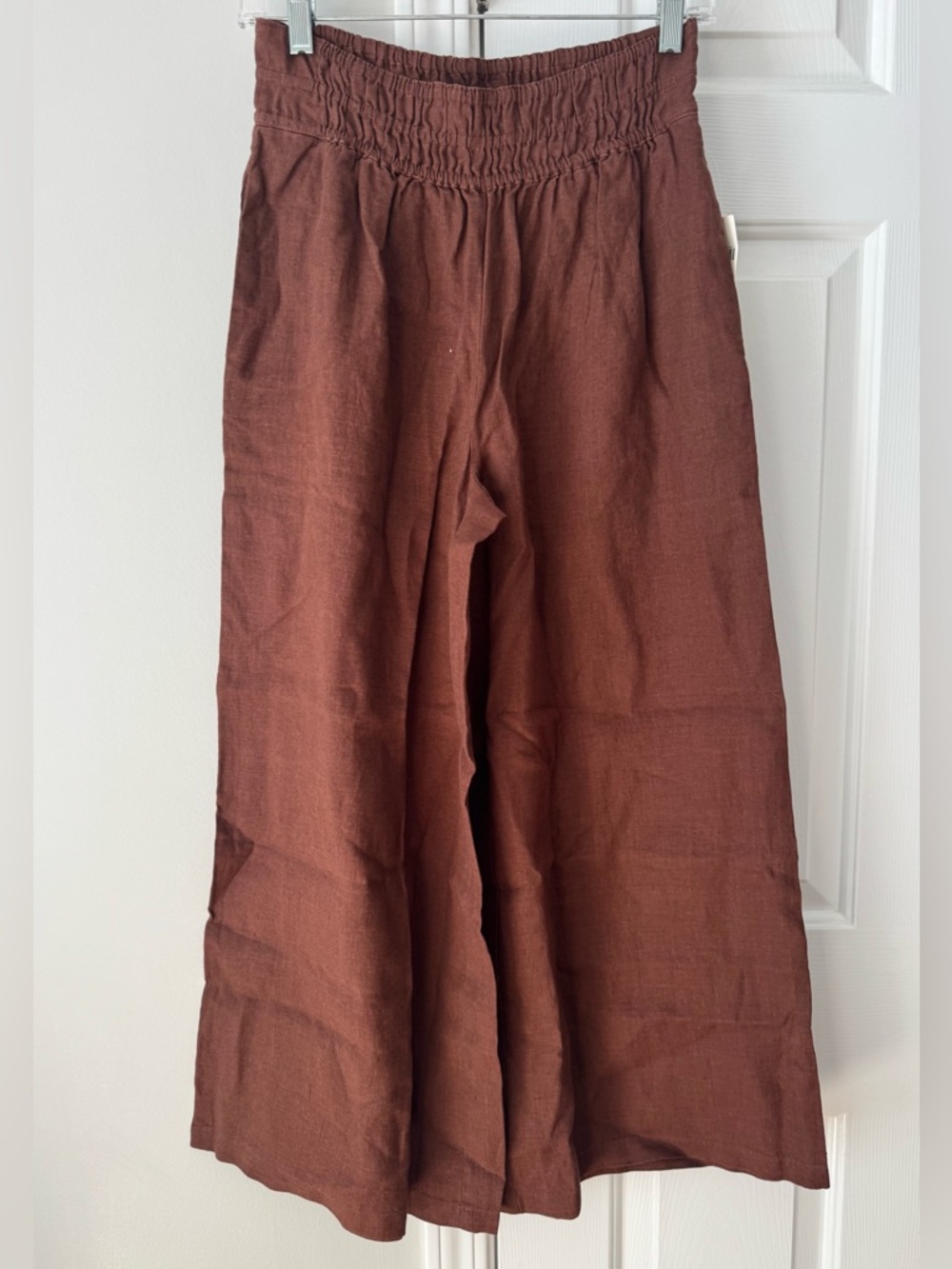Anthropologie The Somerset Linen Blend Pull-On Wide-Leg Pants - Picture 5 of 10